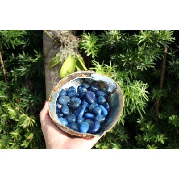 Blue Agate Tumbled Stones 4 oz - Picture 3 of 6